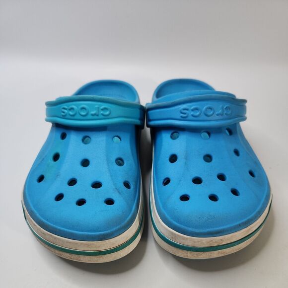 Crocs Men's Women's Bayaband Clog Slip On Size M4 W6 Digital Aqua White - Picture 14 of 15